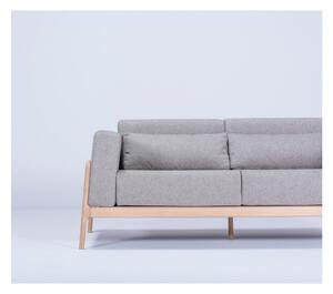 Fawn szürke kanapé tölgyfából, 180 cm - Gazzda