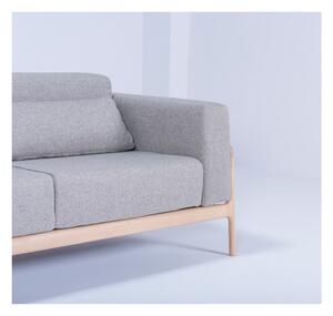 Fawn szürke kanapé tölgyfából, 180 cm - Gazzda