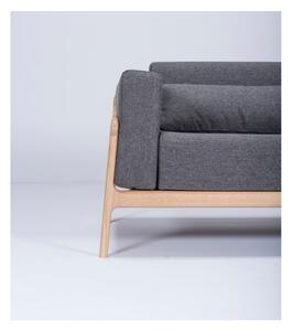 Fawn sötétszürke kanapé tölgyfából, 210 cm - Gazzda