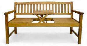 Fa pad Eva asztallal, 150 x 60 x 88 cm, 150 x 60 x88 cm