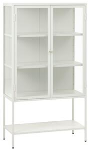 Fehér fém vitrin Unique Furniture Carmel 160 x 90 cm