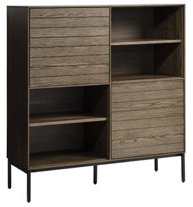 Sötétbarna komód Unique Furniture Modica 122 x 45 cm