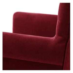 Flacon piros bükkfa szék fekete lábakkal - Ted Lapidus Maison