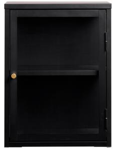 Fekete fém fali vitrin Unique Furniture Carmel 60 x 45 cm