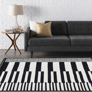 Klotho fekete-fehér kétoldalas szőnyeg, 80 x 150 cm