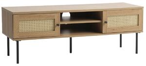 TV állvány Unique Furniture Pensacola 120 x 40 cm, tölgyfa díszítéssel