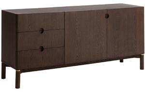 Sötét tölgy komód Unique Furniture Arun 160 x 45,5 cm
