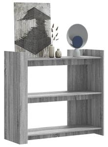 Szürke sonoma színű szerelt fa tálalóasztal 100x35x90 cm