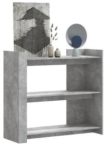 Betonszürke szerelt fa tálalóasztal 100x35x90 cm