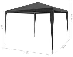 Party sátor / pavilon 3x3 méter (antracit)