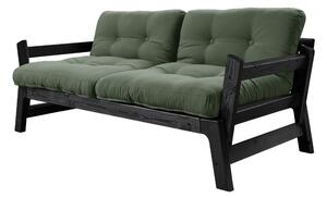 Step Black/Olive Green zöld kinyitható kanapé - Karup Design