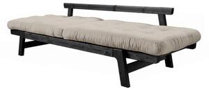 Step Black/Linen bézs kinyitható kanapé - Karup Design