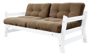 Step White/Mocca barna kinyitható kanapé - Karup Design