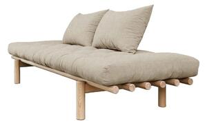 Pace bézs len kanapé 200 cm - Karup Design