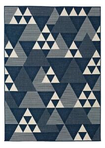Clhoe Triangles kék kültéri szőnyeg, 120 x 170 cm - Universal