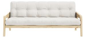 Grab fehér-bézs kinyitható kanapé 204 cm - Karup Design