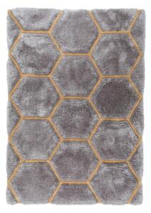 Honeycomb szürke szőnyeg, 120 x 170 cm - Flair Rugs