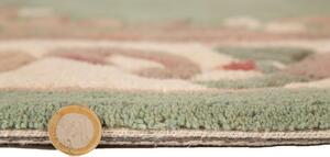 Aubusson zöld gyapjú szőnyeg, 150 x 240 cm - Flair Rugs