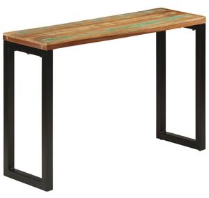 Tömör újrahasznosított fa tálalóasztal 110x35x75 cm