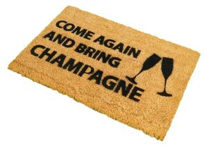 Come Again & Bring Champagne természetes kókuszrost lábtörlő, 40 x 60 cm - Artsy Doormats
