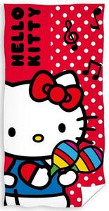 Hello Kitty Kis zenész gyerek törölköző, 70 x 140 cm
