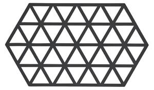 Triangles fekete szilikon edényalátét - Zone