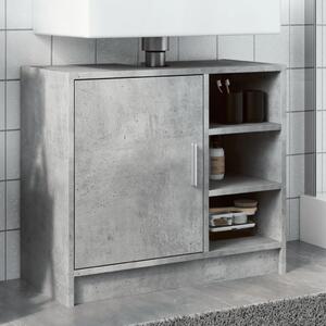 Betonszürke szerelt fa mosdószekrény 63 x 29 x 55 cm