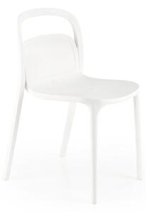 K490 rakásolható kültéri étkezőszék (Szín: Fehér)