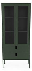 Uno sötétzöld vitrin, szélesség 76 cm - Tenzo
