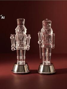 Sinsay - Karácsonyi LED dekorációs szett diótörő figura formában 2 pack - fehér