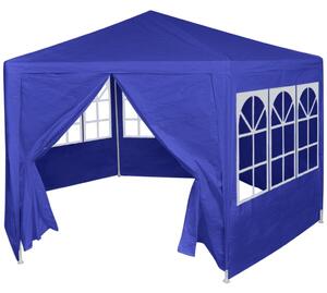 VidaXL parti sátor 6 db kék oldalfallal 2x2 m