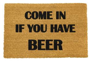 Come Again Bring Beer természetes kókuszrost lábtörlő, 40 x 60 cm - Artsy Doormats