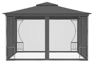 VidaXL antracitszürke pavilon hálóval 300 x 300 x 265 cm
