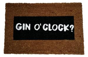 Gin O'Clock Glitter természetes kókuszrost lábtörlő, 40 x 60 cm - Artsy Doormats