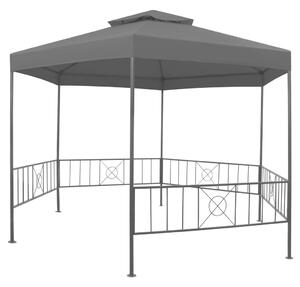 VidaXL antracitszürke kerti pavilon 323 x 275 x 265 cm