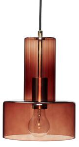 Függőlámpa Hübsch, Ripple, dimmable, Barna / Rozsdabarna, Étkező, Üveg, Dizájn