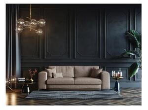 Rothe sötétbézs kinyitható kanapé, 256 cm - devichy