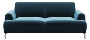Puzo kék bársonykanapé, 170 cm - MESONICA
