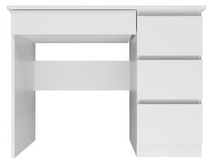 Mijas íróasztal jobb oldali tárolókkal, matt fehér