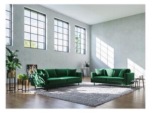 Zöld bársony kanapé 207 cm Kobo – MESONICA