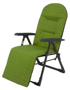 Patio Galaxy Plus összecsukható kerti szék lábtartóval zöld