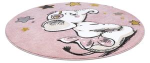 PETIT szőnyeg ELEPHANT ELEFÁNT CSILLAG kör rózsaszín