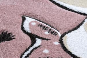 PETIT szőnyeg ELEPHANT ELEFÁNT CSILLAG kör rózsaszín