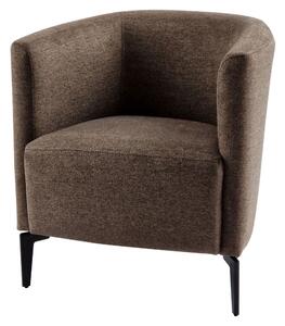 KONDELA Design fotel, barna/fekete, KAPY