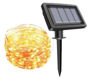 Polifach napelemes 100 LED Fényfüzér 12m (P-802)