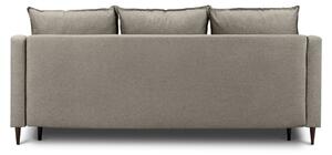 Ancolie világosbarna kinyitható kanapé tárolóhellyel, 215 cm - Mazzini Sofas