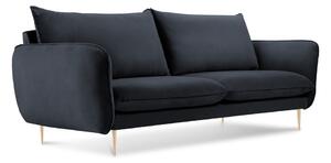Florence antracitszürke kanapé bársonyhuzattal,160 cm - Cosmopolitan Design
