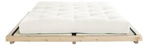 Dock Comfort Mat Natural Clear/Natural borovi fenyőfa franciaágy matraccal és tatamival, 140 x 200 cm - Karup Design
