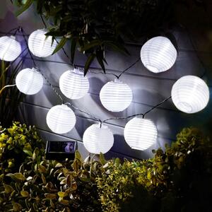 Szolár Lampion Fényfüzér LED | 10 db, fehér