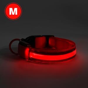 LED-es Nyakörv - Akkumulátoros (M) Piros